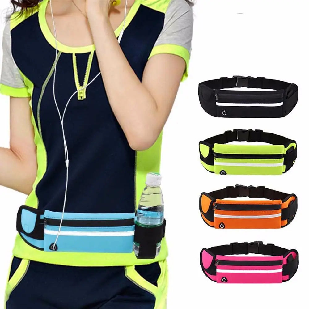 Running Waist Bag Phone Holder Crossbody Sport Belt Pack Gym Cycling Pouch Fitness Travel Bag Pack