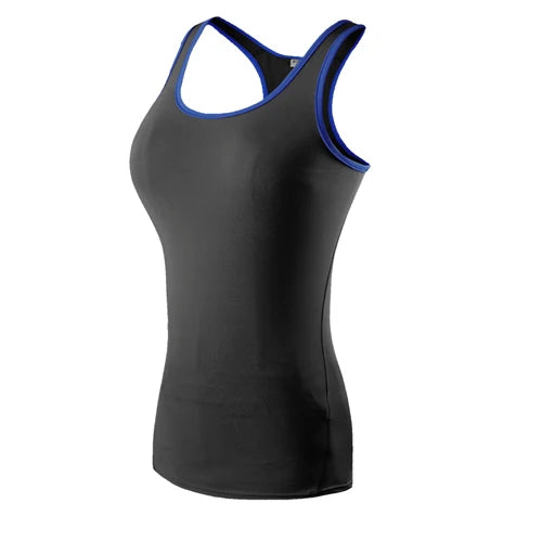 Womens Quick Dry Gym Tank Top Breathable Stretch Fitness Vest Running Yoga Workout Top NZ