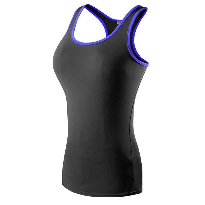 Womens Quick Dry Gym Tank Top Breathable Stretch Fitness Vest Running Yoga Workout Top NZ