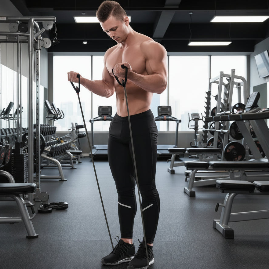 Resistance Bands with Handles for Strength Training, Home Workout Bands for Men & Women