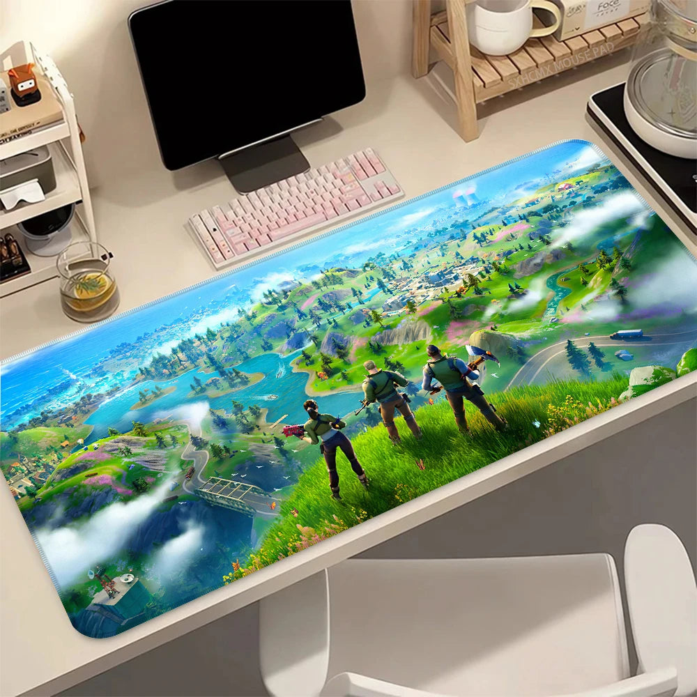 Fortnite themed Gaming Mouse Pad XL Non Slip Rubber Desk Mat Keyboard Mouse Pad for PC Office