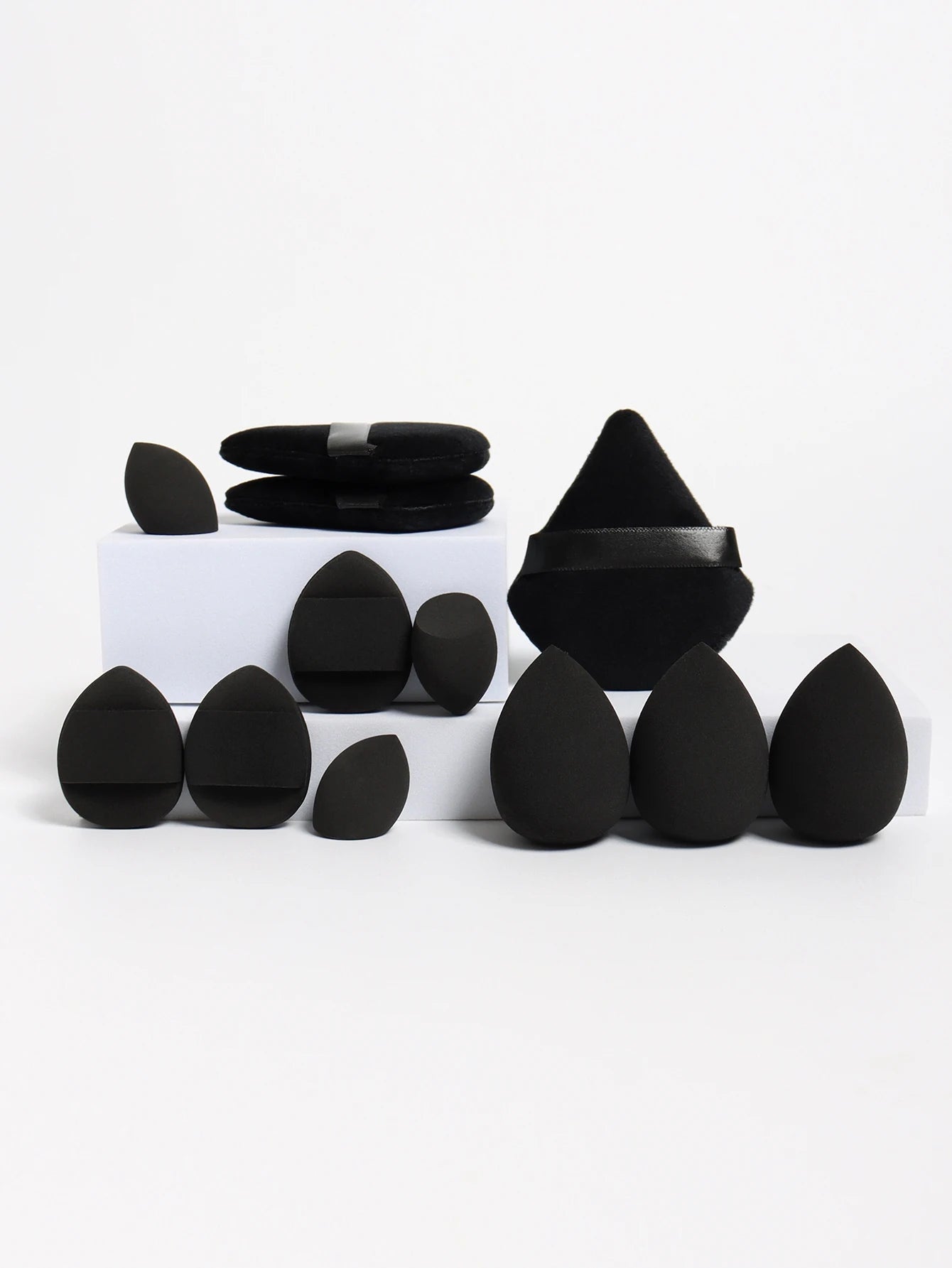 12-Piece All Purpose Makeup Sponge Set | Beauty Eggs, Loose Powder & Air Cushion Puffs