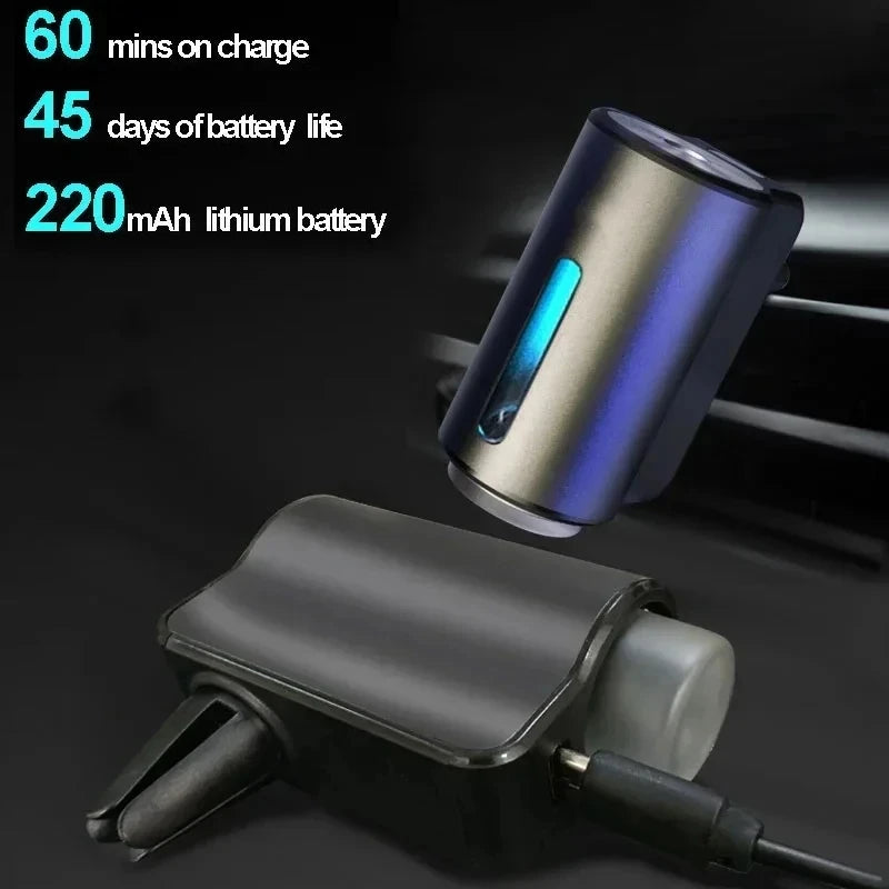 Electric Car Air Freshener Aroma Diffuser Auto Essential Oil Mist Vent Humidifier Aromatherapy