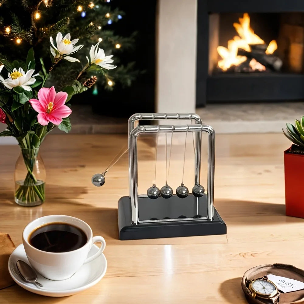 Newton’s Cradle Balance Steel Ball Physics Pendulum Desk Toy for Education Stress Relief Home Decor