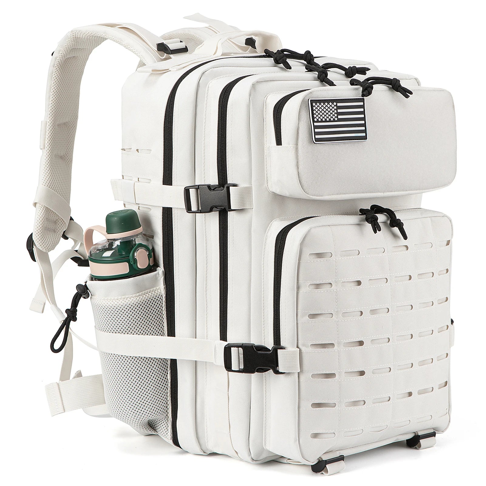 Tactical Backpack 25L or 45L Outdoor Survival Hiking Travel Rucksack Camping Bag with Bottle Holder