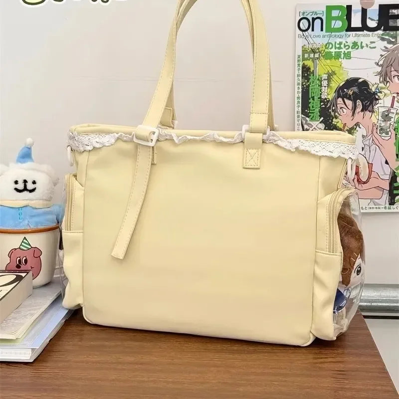 Ballet Girl Ita Bag Japanese Anime Crossbody Shoulder Handbag Canvas Messenger Bag for Women Gift