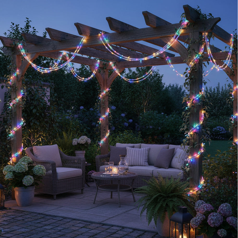 LED Solar String Lights 50/100LED Waterproof Rope Fairy Lights for Outdoor Garden and Patio Decor