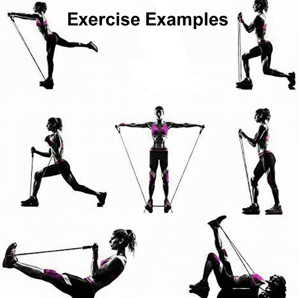 Resistance Bands with Handles for Strength Training, Home Workout Bands for Men & Women