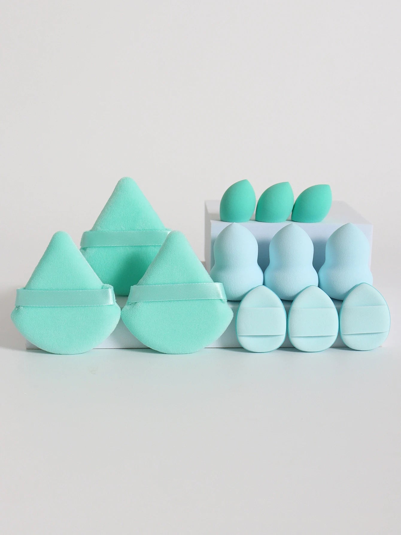 12-Piece All Purpose Makeup Sponge Set | Beauty Eggs, Loose Powder & Air Cushion Puffs