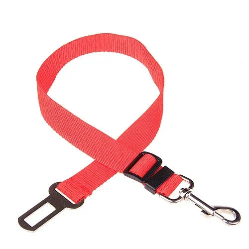 Adjustable Dog Car Seat Belt Safety Harness Lead Vehicle Travel Clip Durable Nylon Secure Control
