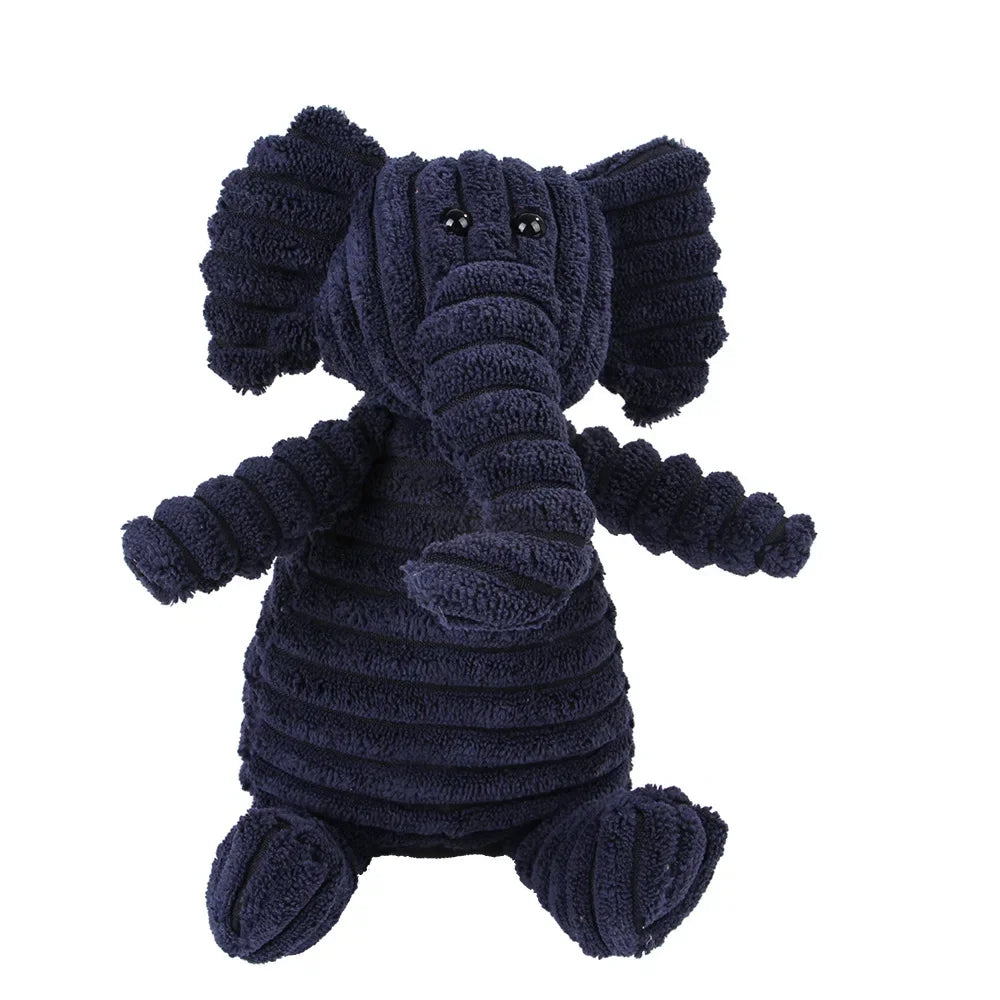 Corduroy Squeaky Dog Toy – Durable Chew Plush Animal Toy for Puppies, Small, Medium & Large Dogs