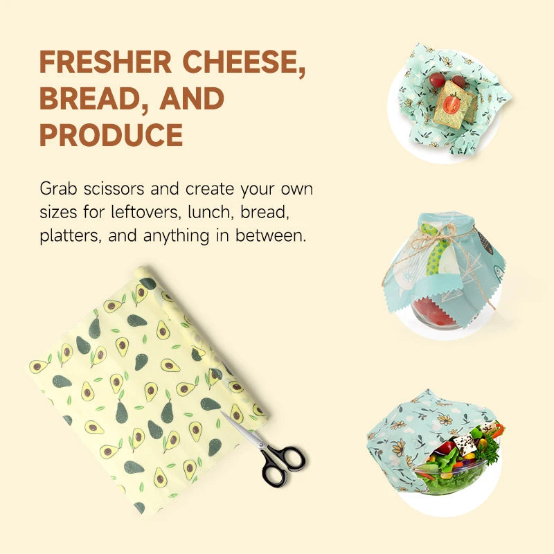 WEEDI Reusable Beeswax Wrap Roll – Sustainable, Eco-Friendly, Plastic-Free Everyday Food Storage.