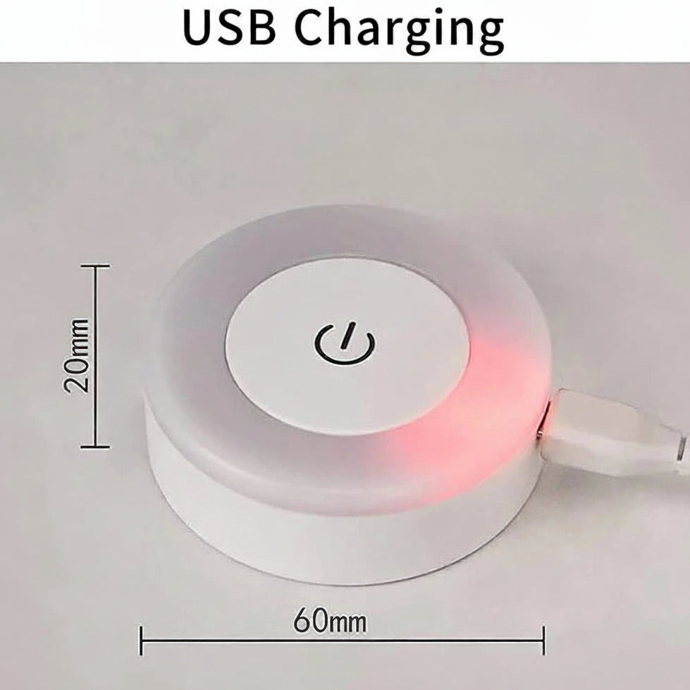 Portable LED Night Light – USB Rechargeable Touch Lamp for Living Room, Bedroom, and Home Décor