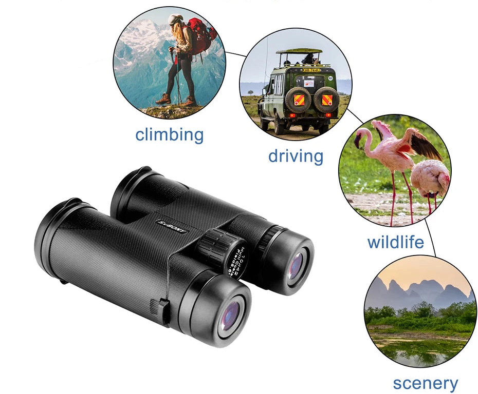SVBONY SA202 10X42 Binoculars Fully Multi-Coated Roof Prism Wildlife Travel Camping Outdoor Viewin