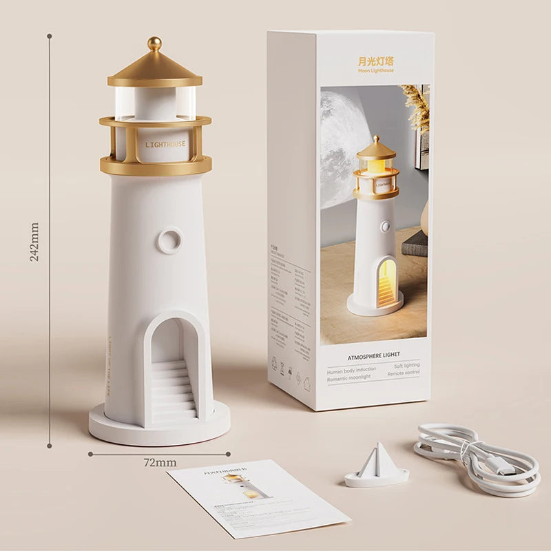 Moon lamp night light with Bluetooth speaker, remote control, motion sensor and ambient light