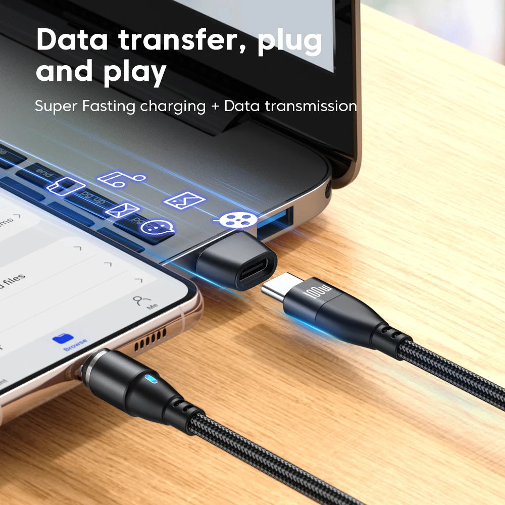 USB-C OTG Adapter Type-C Male to USB-C Female Data Transfer Charging Converter for Phones Laptops