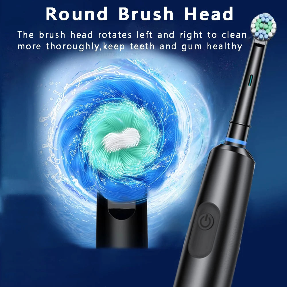 REVOLVE ELECTRIC TOOTHBRUSH – Rechargeable 5-Mode Waterproof Toothbrush for Deep Cleaning & Whitening
