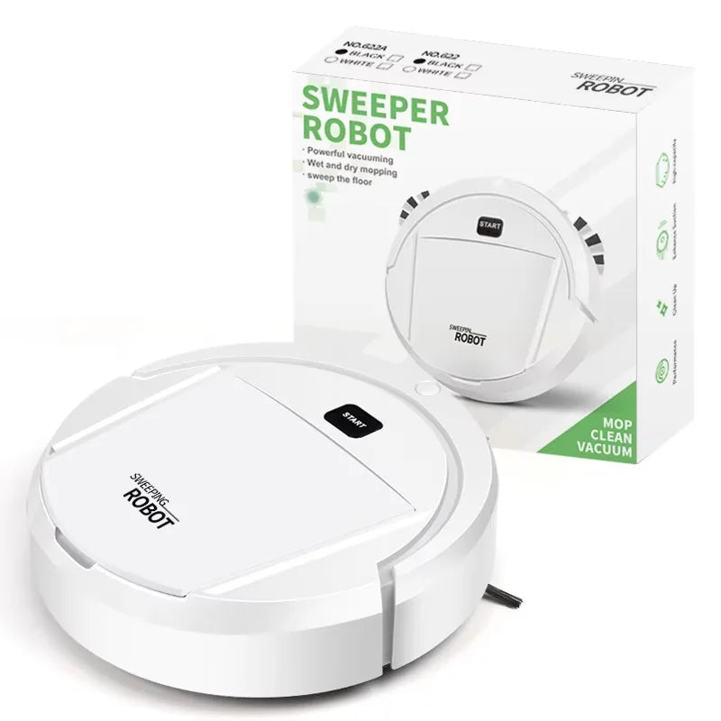 Smart Robot Vacuum Cleaner with Mop for Home Dry Wet Cleaning Automatic Charging Slim Design Quiet