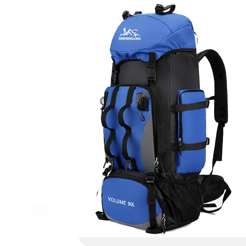 90L Waterproof Hiking Backpack Large Capacity Trekking Rucksack Camping Travel Outdoor Bag Pack Gear