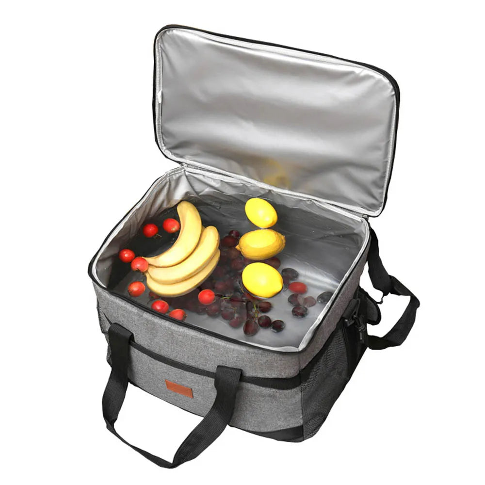 35L Large Collapsible Insulated Cooler Bag for Picnic Camping BBQ Travel Lunch & Family Use