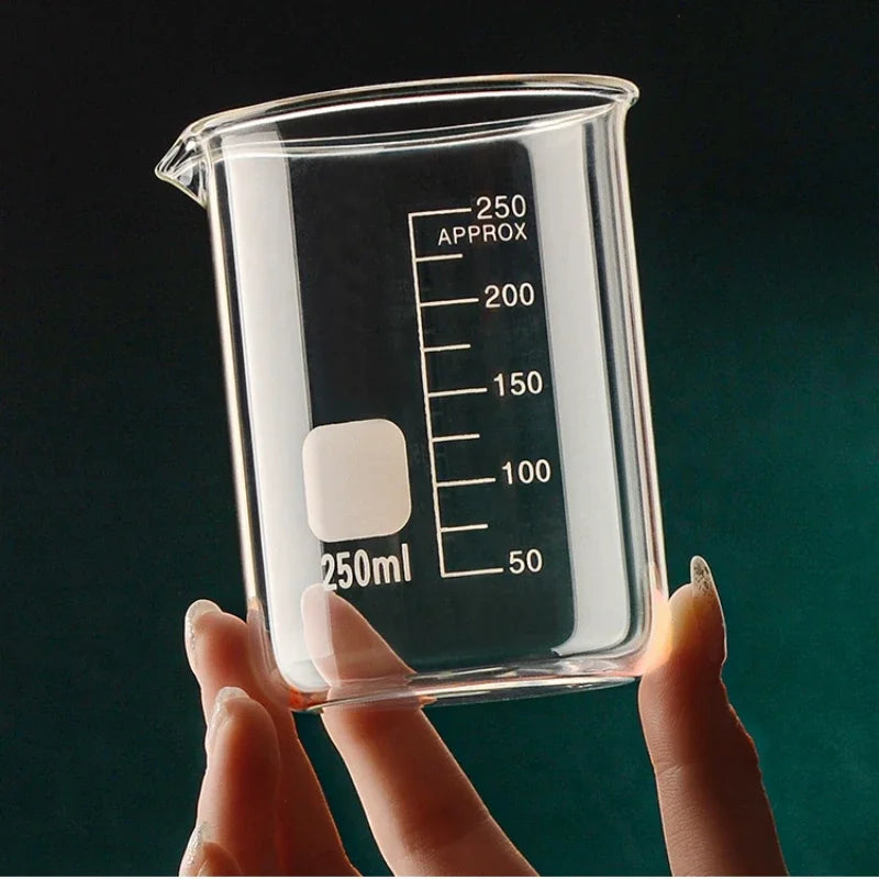 High Borosilicate Glass Measuring Cup Heat Resistant Clear Scale Beaker for Cooking Baking Kitchen