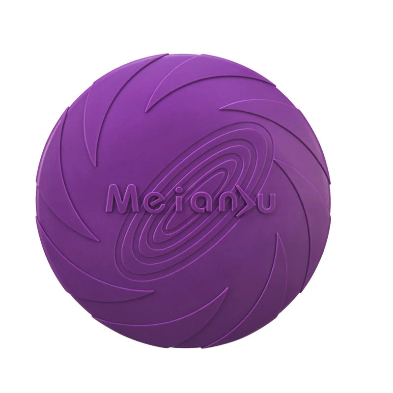 Silicone Flying Disc Dog Toy Durable Chew Resistant Outdoor Training Fetch Toy Multicolour
