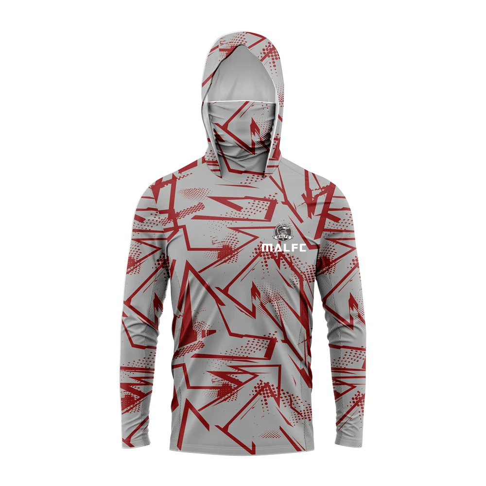 Men’s Hooded Long Sleeve Fishing Shirt UPF50 UV Protection Quick Dry Moisture Wicking Outdoor Top