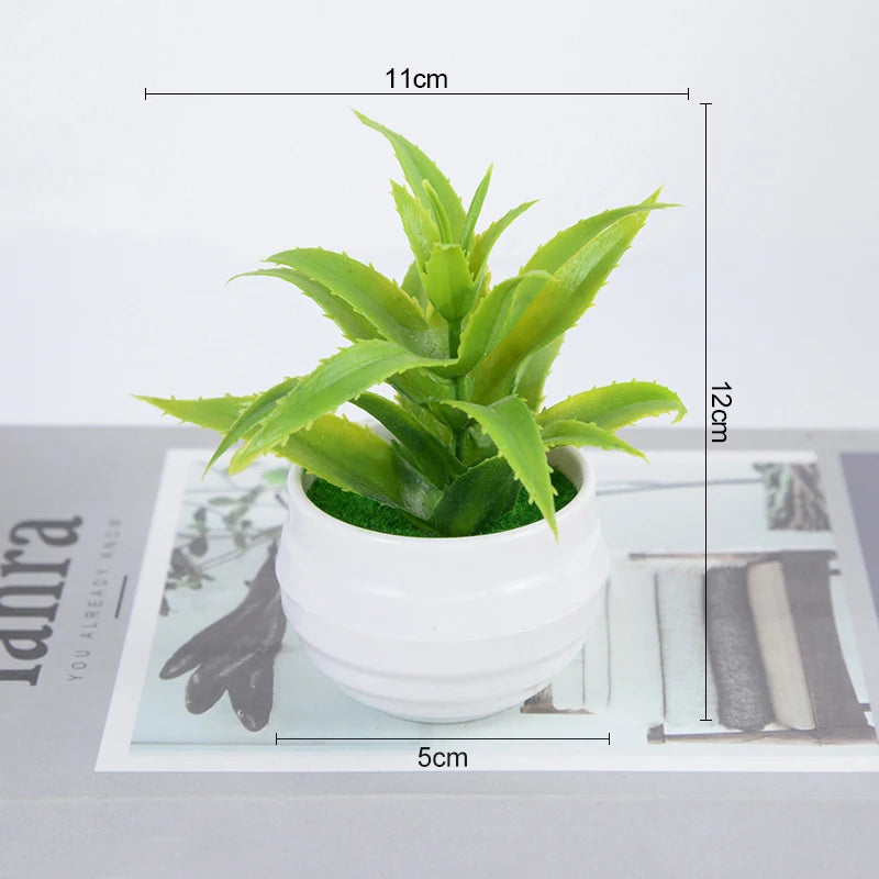 Artificial Bonsai Plant – Small Potted Faux Tree for Home, Table, Garden, Office & Hotel Décor