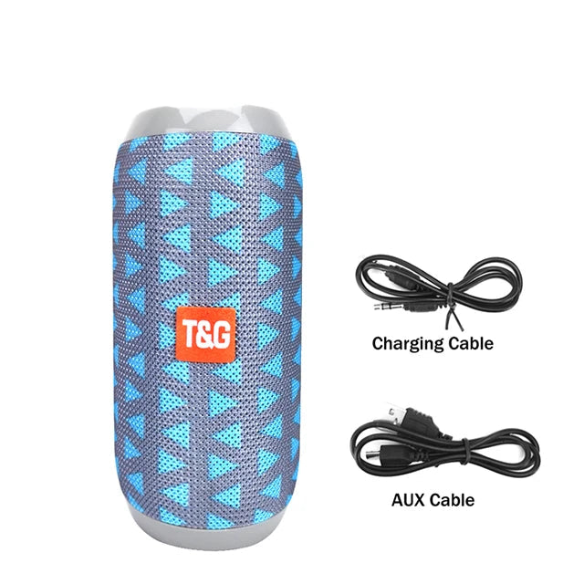 T&G TG117 Portable Bluetooth Speaker Waterproof IPX5 Outdoor Loudspeaker with FM Radio TWS