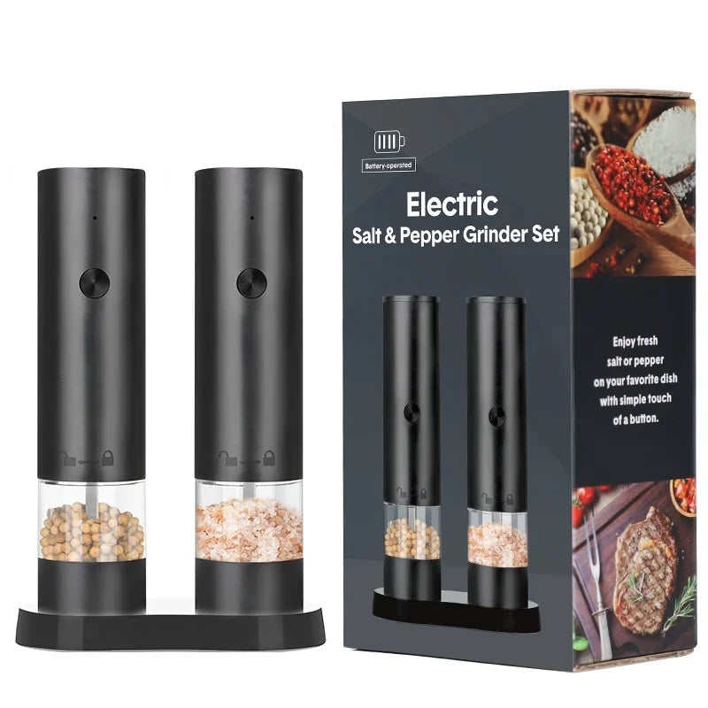 Rechargeable Electric Salt and Pepper Grinder Adjustable Coarseness Large Capacity Spice Mill Tool
