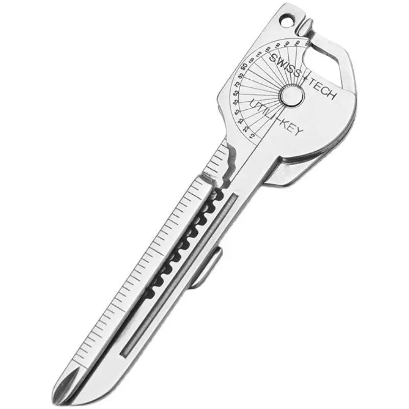 8-in-1 Multi-Tool Keychain for Camping & Survival Compact Utility Pliers Screwdriver Bottle Opener