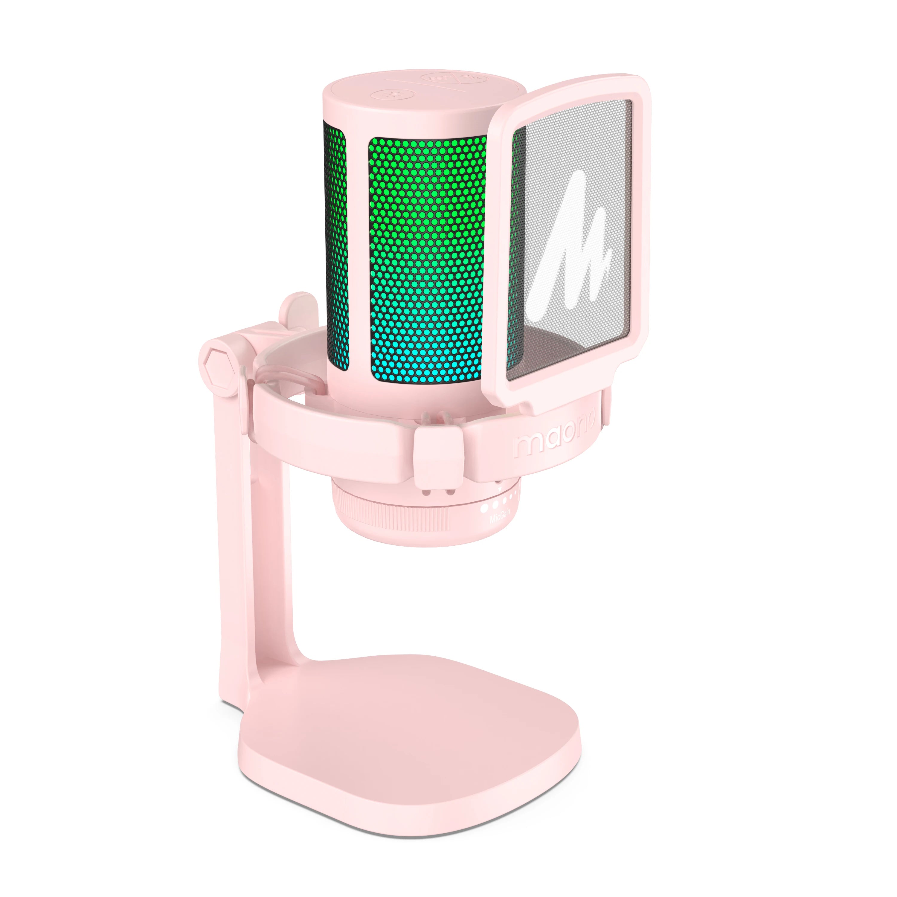 MAONO DGM20 RGB USB Gaming Microphone Condenser with Noise Reduction, Gain Control & One-Key Mute