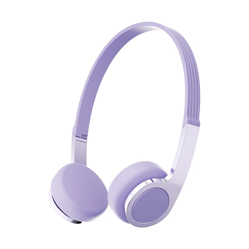 Retro Bluetooth Headphones with ANC Wireless Over Ear Macaron Colour Headphones for Music Gaming