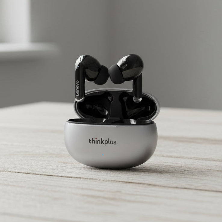LENOVO Bluetooth 5.3 Wireless Earbuds with Noise Reduction HiFi Bass Touch Control and Microphone