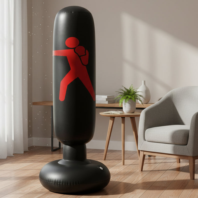 160 cm Inflatable Punching Bag Freestanding Boxing Bop Bag for Kids and Adults Home Training