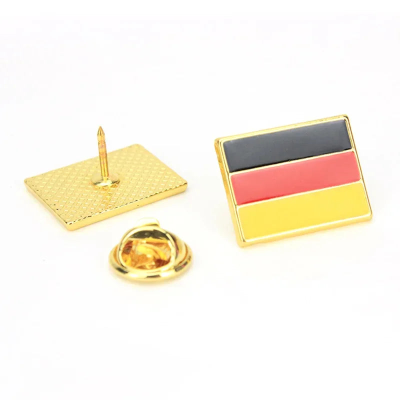 National Flags Enamel Pins Brooch Set – France, Spain, USA, UK, Italy, Canada, Dubai & More Gifts