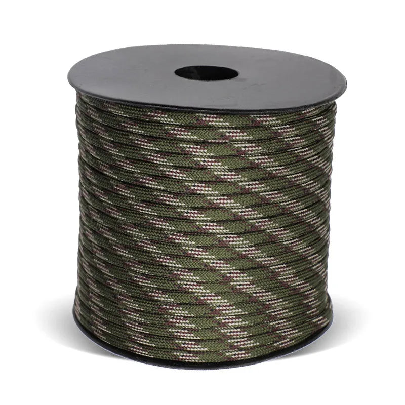 Military 550 Paracord 9 Strand 4mm Tactical Survival Rope 50m or 100m Polypropylene Camping Cord