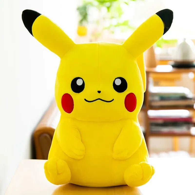 Pikachu 23cm Stuffed Soft and Cuddly Plush Toy Kawaii Anime Doll Soft Cotton Gift for Kids