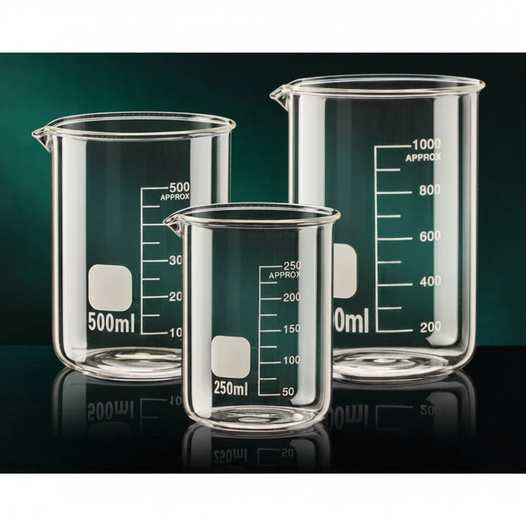 High Borosilicate Glass Measuring Cup Heat Resistant Clear Scale Beaker for Cooking Baking Kitchen