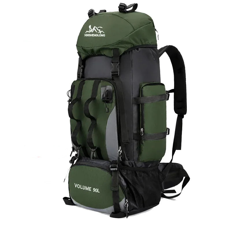 90L Waterproof Hiking Backpack Large Capacity Trekking Rucksack Camping Travel Outdoor Bag Pack Gear