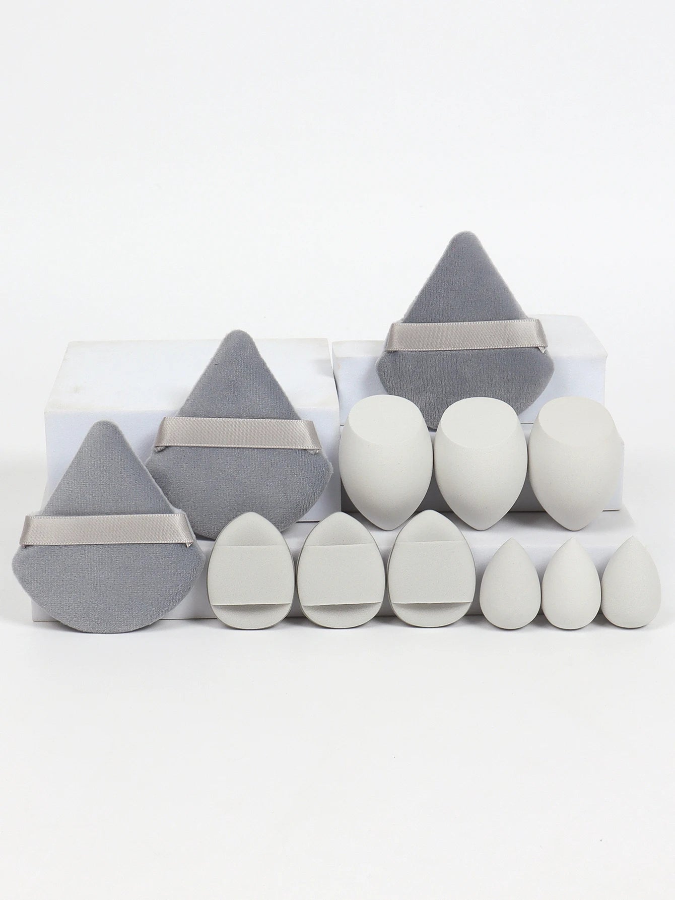 12-Piece All Purpose Makeup Sponge Set | Beauty Eggs, Loose Powder & Air Cushion Puffs