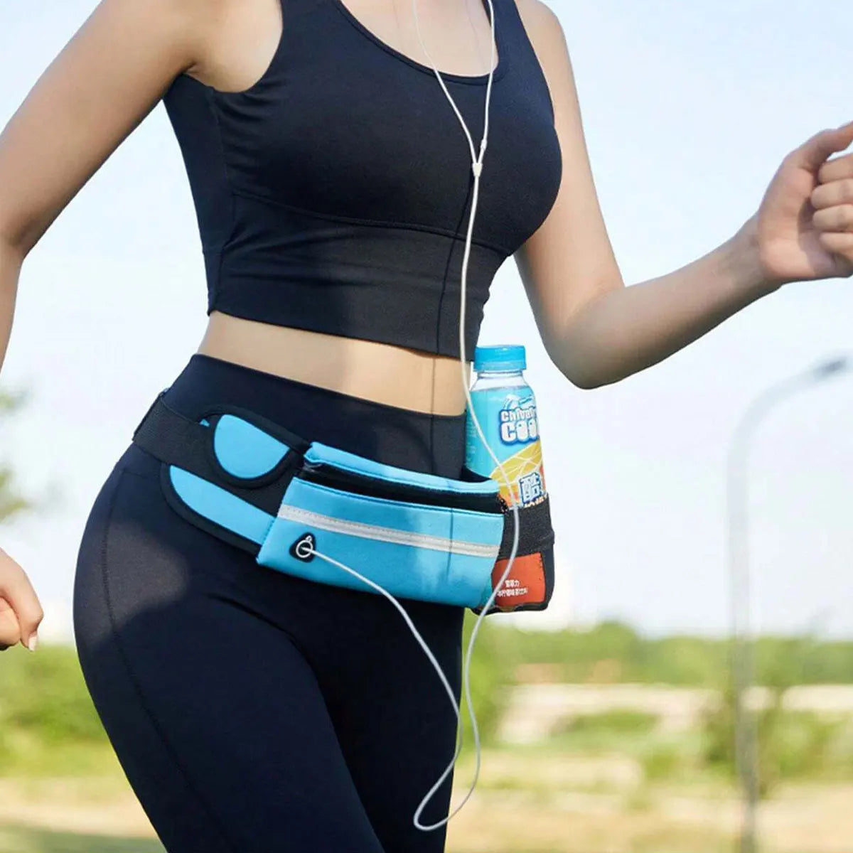 Running Waist Bag Phone Holder Crossbody Sport Belt Pack Gym Cycling Pouch Fitness Travel Bag Pack