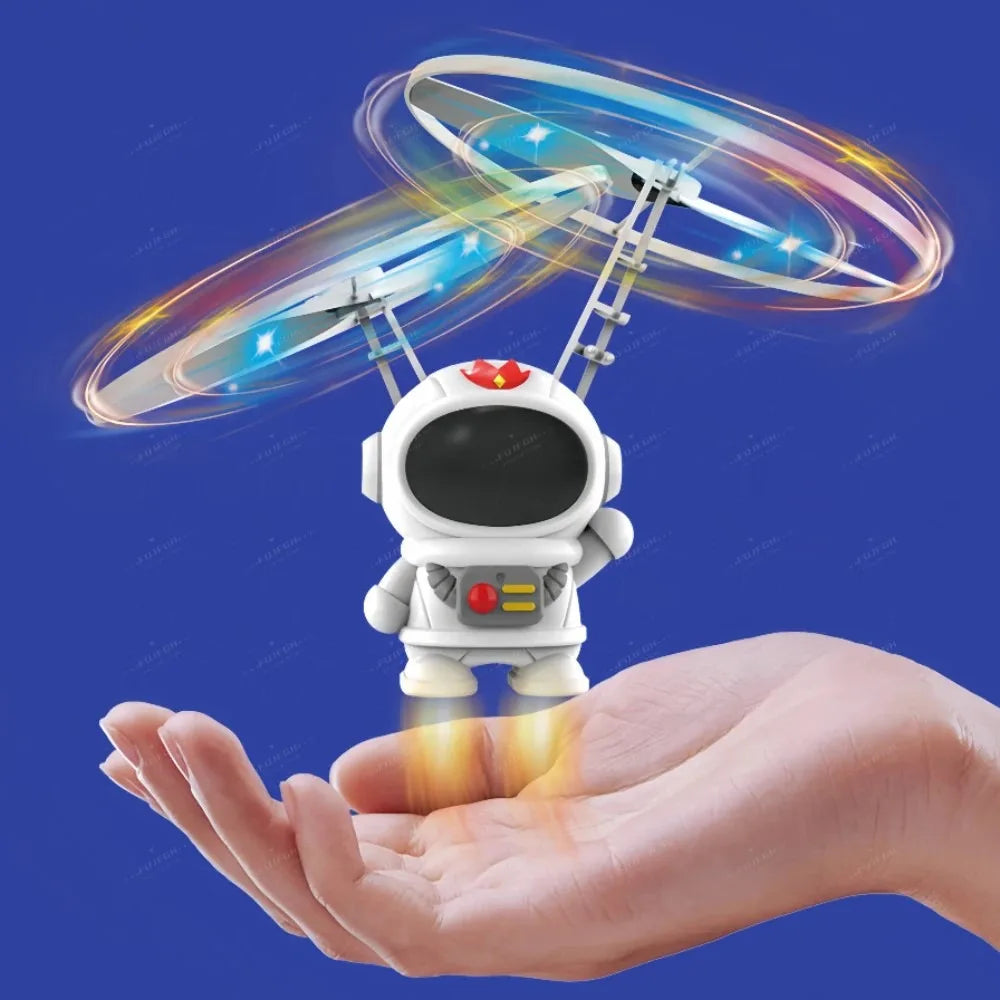Levitating Luminous Flying Robot Astronaut Hand-Controlled Drone Toy for Kids
