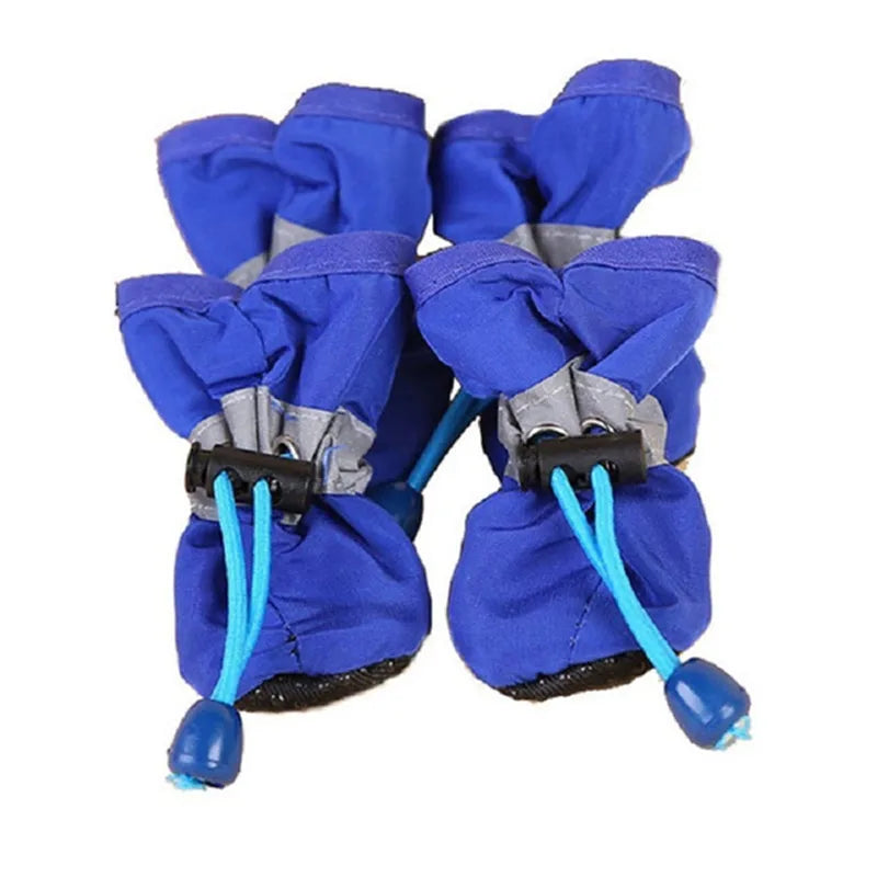 Waterproof Pet Shoes – Anti-Slip Rain Boots 4pcs for Dogs & Cats, Pet Paw Protection Footwear