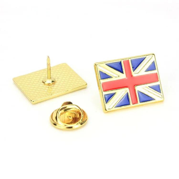 National Flags Enamel Pins Brooch Set – France, Spain, USA, UK, Italy, Canada, Dubai & More Gifts