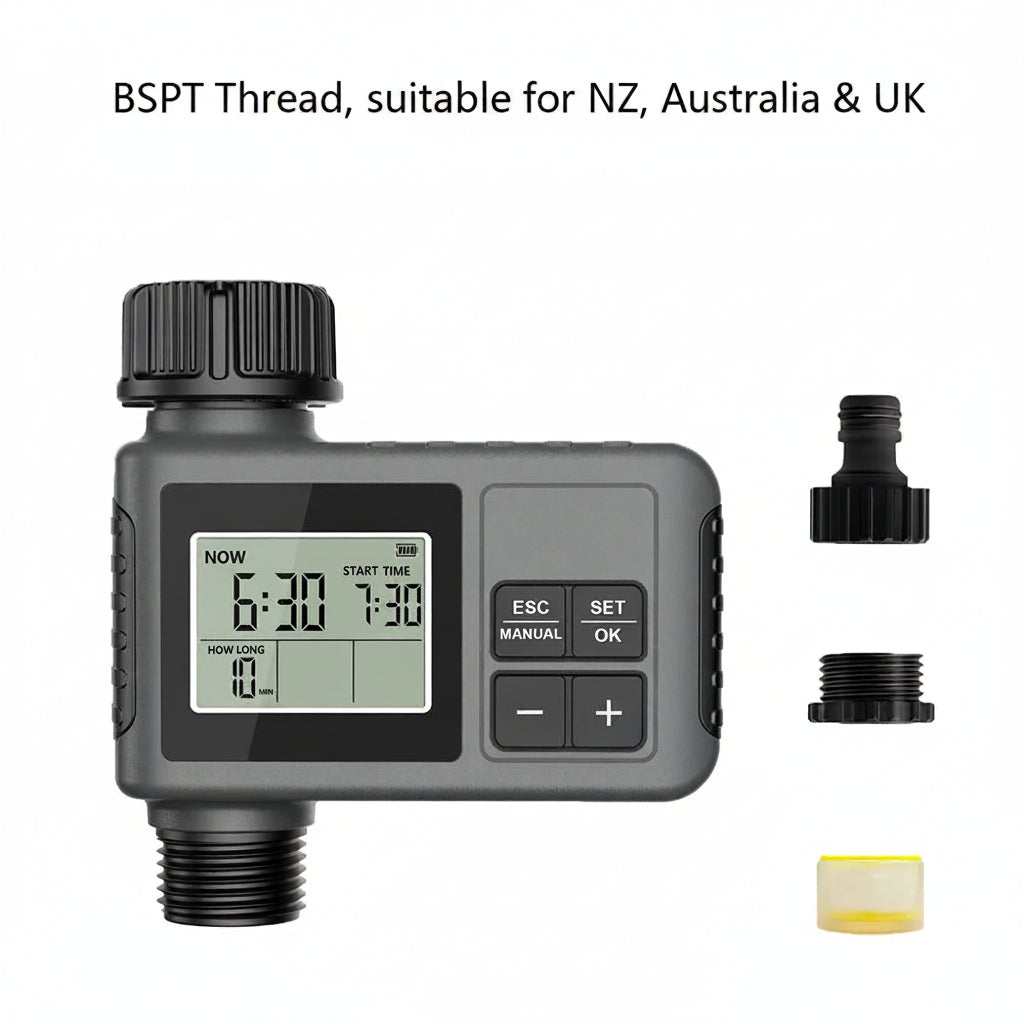 INSOMA Automatic Water Timer LCD Garden Irrigation Sprinkler Hose Watering Programmer System