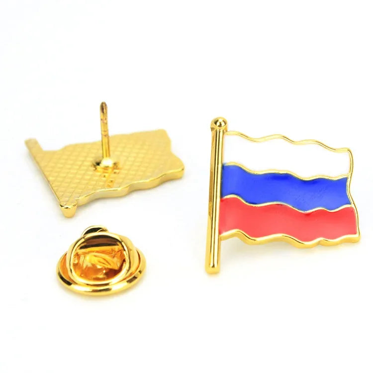 National Flags Enamel Pins Brooch Set – France, Spain, USA, UK, Italy, Canada, Dubai & More Gifts