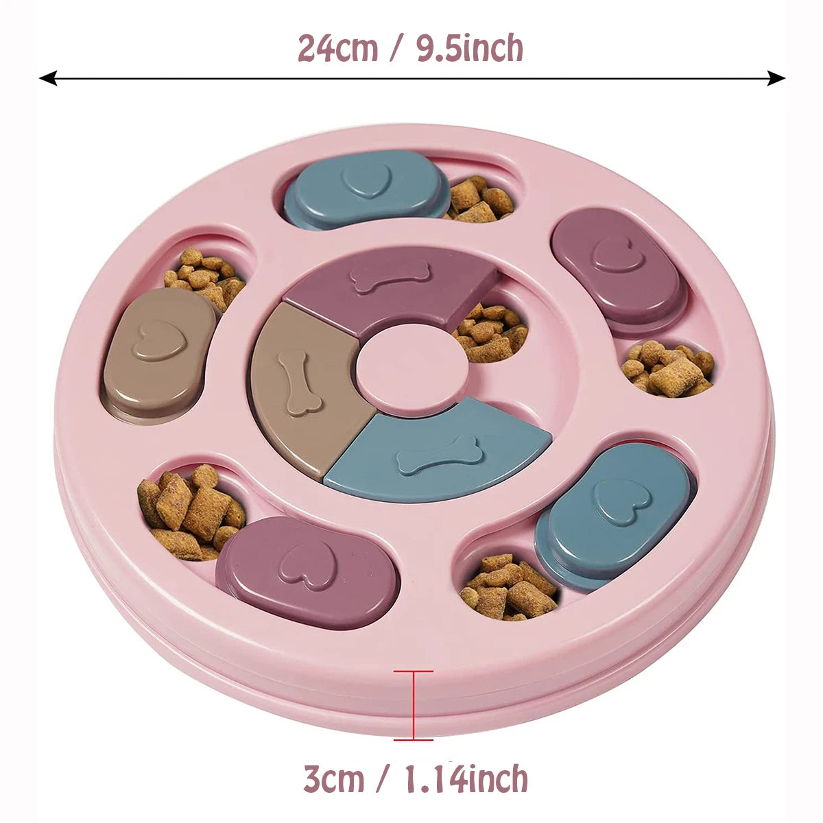 Dog Food Hiding Bowl – Interactive Slow Feeder & Training Toy For Boredom Relief