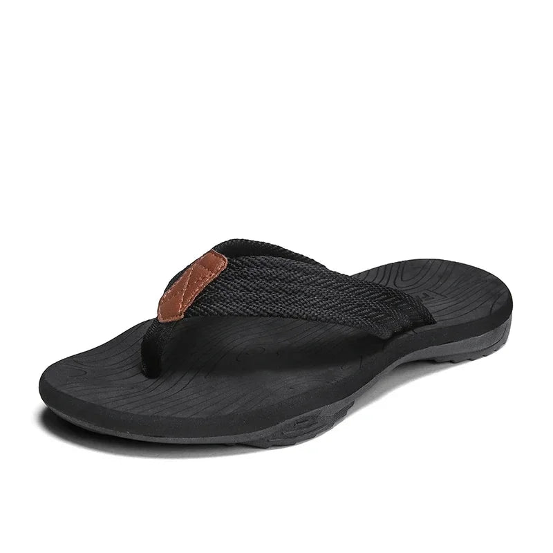 PMOISTE Men's Comfortable Beach Flip Flops Anti Slip EVA Summer Sandals Indoor Outdoor Shoes