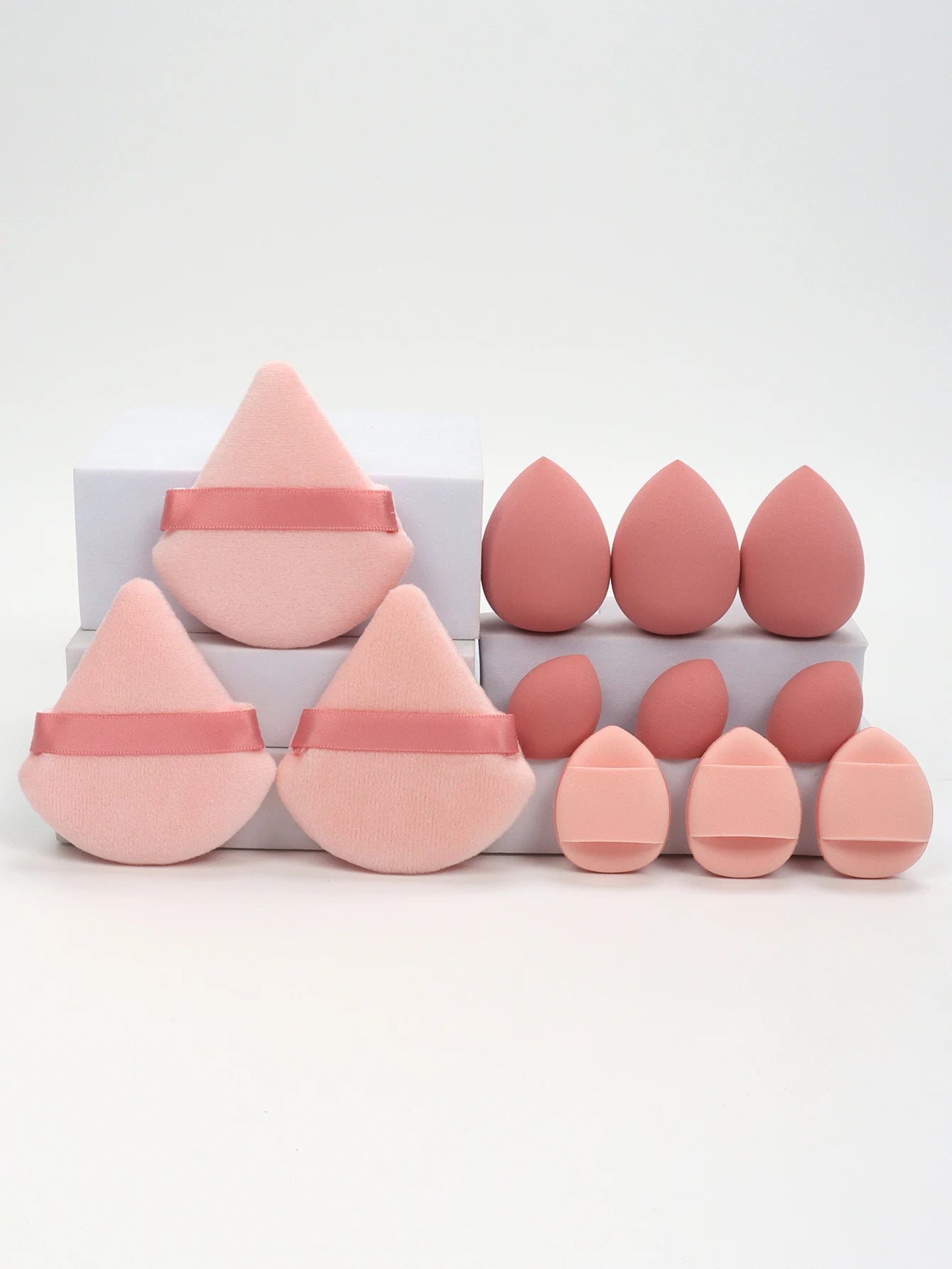 12-Piece All Purpose Makeup Sponge Set | Beauty Eggs, Loose Powder & Air Cushion Puffs